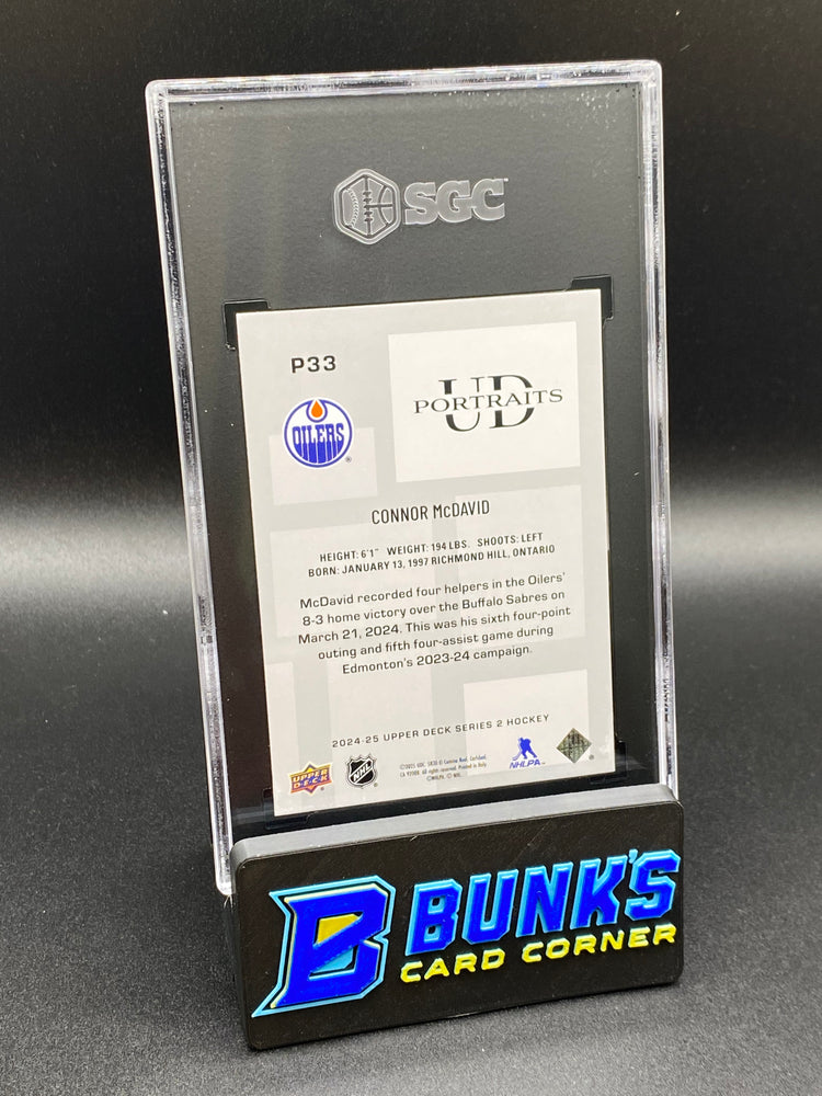 2024-25 Conner McDavid UD Portraits SGC 9.5