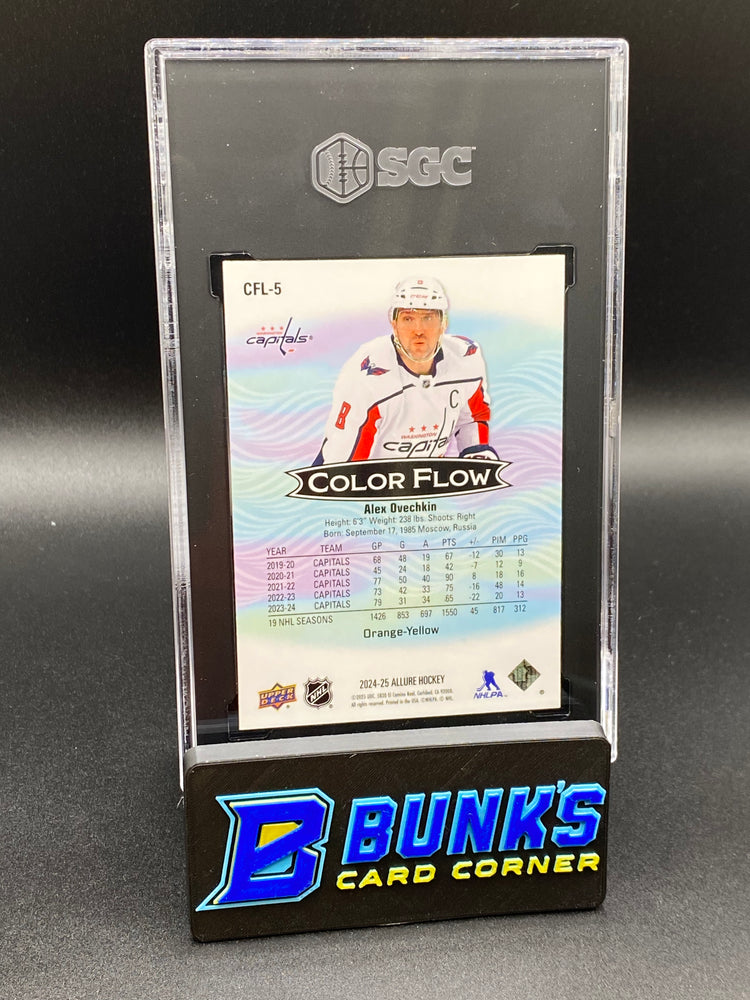 2024 Alex Ovechkin Color Flow Orange-yellow SGC 9.5 SP