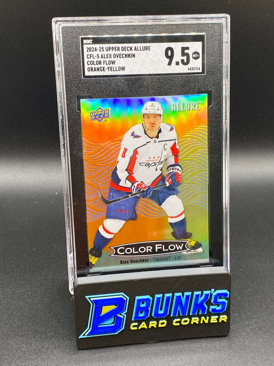 2024 Alex Ovechkin Color Flow Orange-yellow SGC 9.5 SP