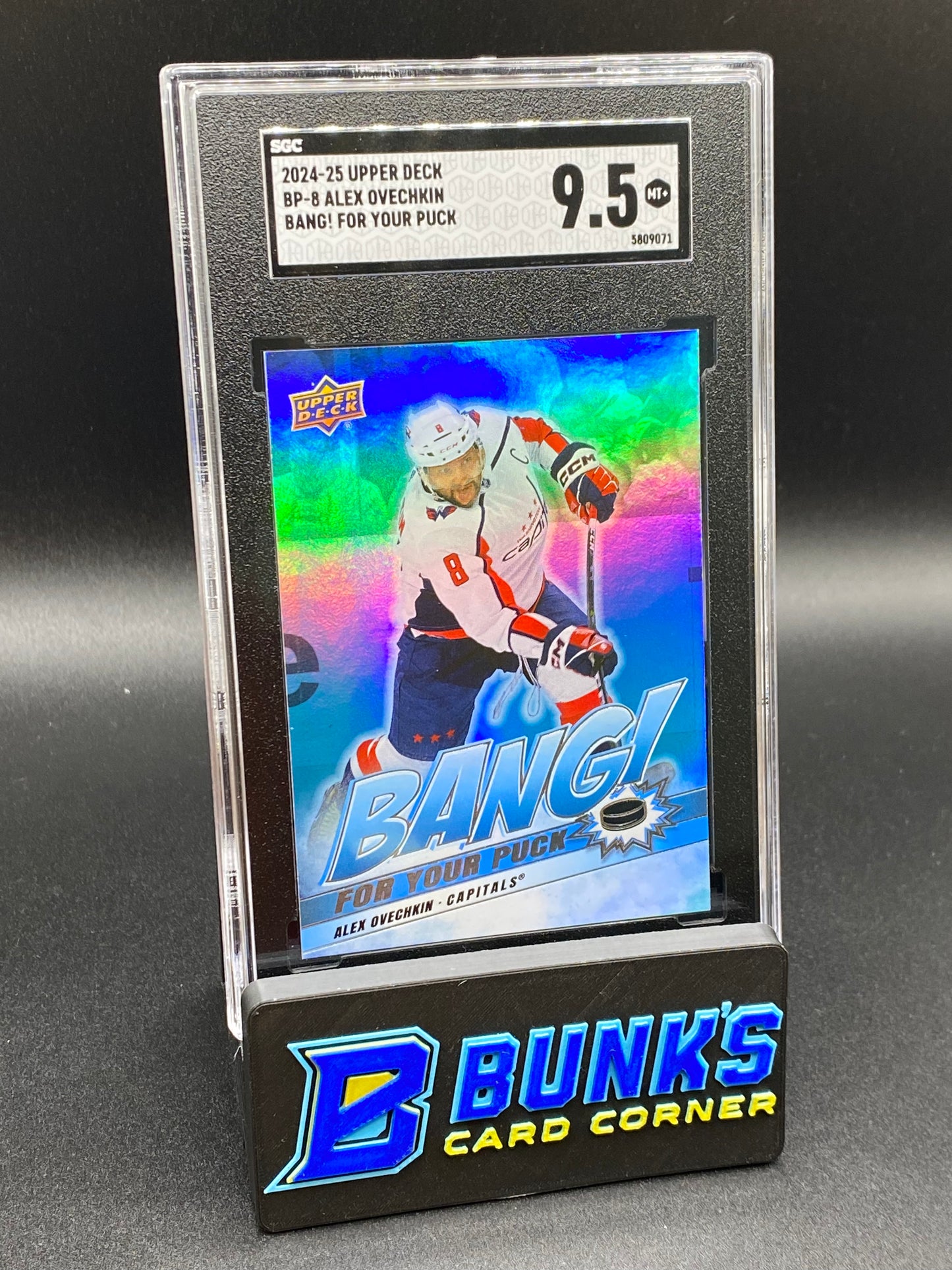 2024-25 Alex Ovechkin Bang! For Your Puck SGC 9.5 (Box B44)