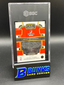2023-24 Scoot Henderson Blue Disco Prizm RC SGC 9.5 (Box B44)