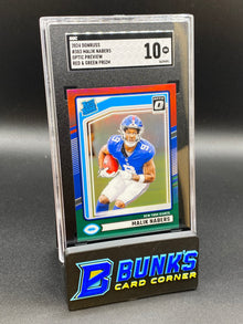 2024 Malik Nabers Red and Green Prizm SGC 10 RC