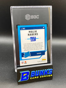 2024 Malik Nabers Red and Green Prizm SGC 10 RC