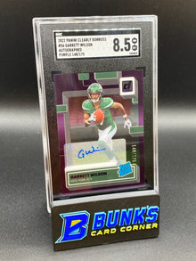 2022 Garrett Wilson Auto. Purple RC SGC 8.5