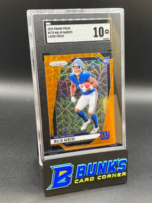2024 Malik Nabers Lazer Prizm RC SGC 10