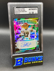 2022 Terry McLaurin Superlatives Sig. Green SGC Auto 10