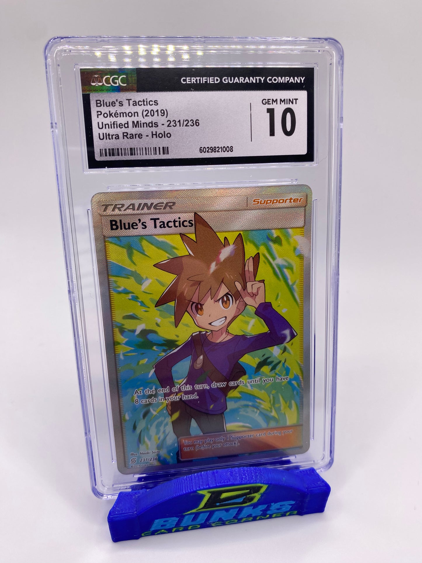 CGC 10 Blue’s Tactics Full Art Trainer