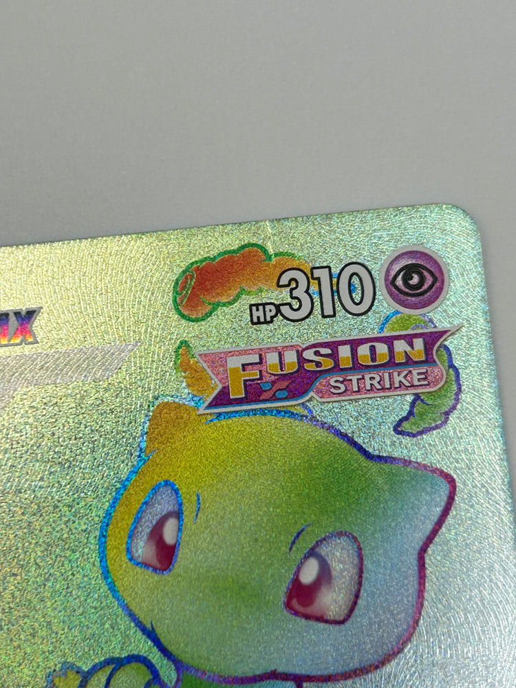 Mew Vmax Rainbow Rare Fusion Strike Creased