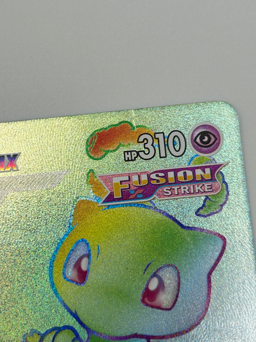 Mew Vmax Rainbow Rare Fusion Strike Creased