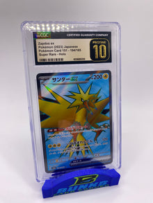 CGC PRISTINE 10 Zapdos ex Super Rare 151 JAPANESE