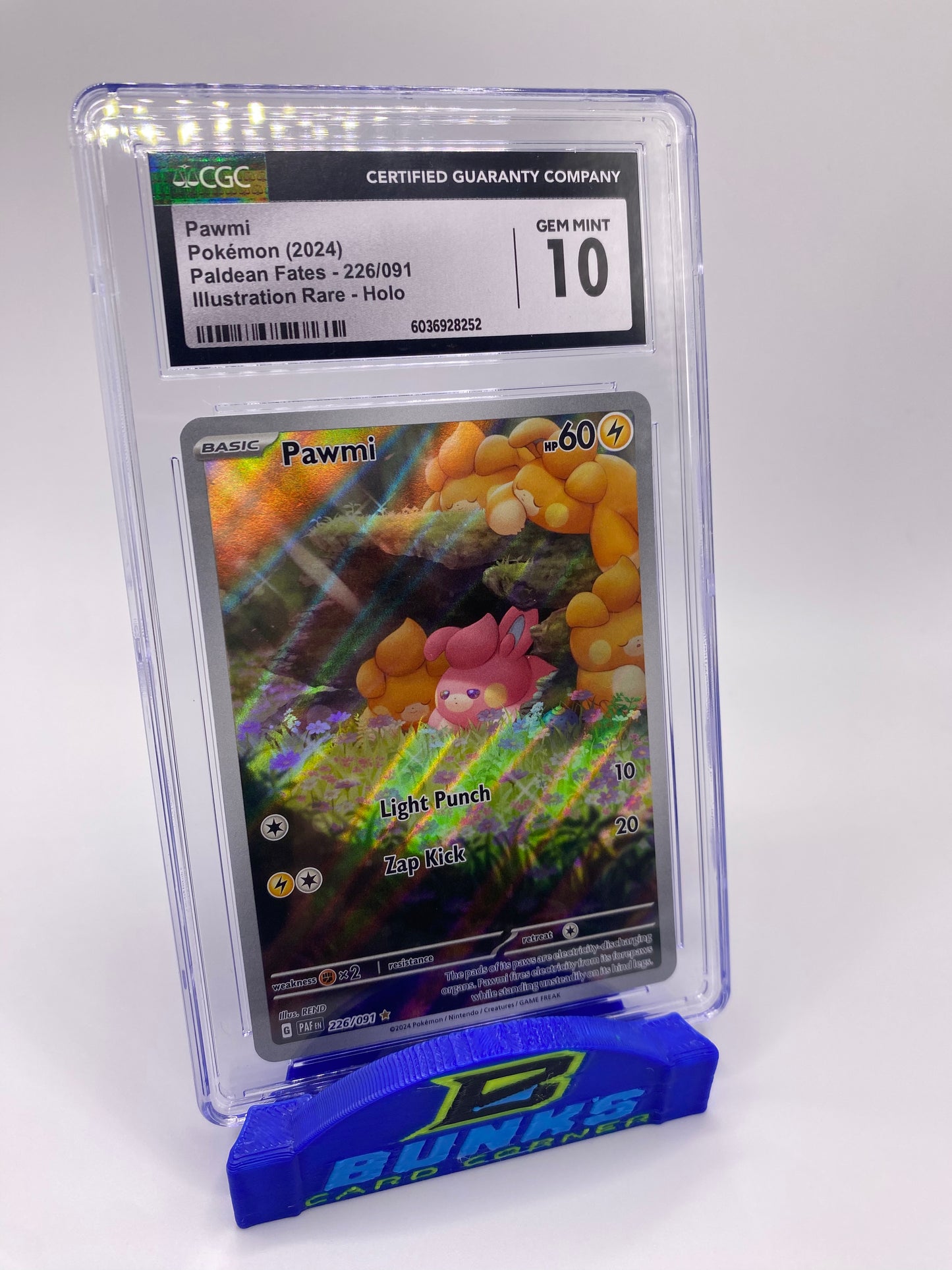 CGC 10 Pawmi Illustration Rare Paldean Fates 2024