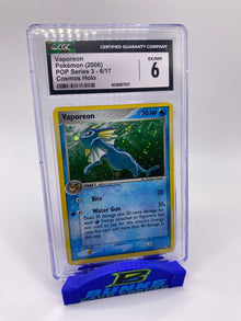 CGC 6 Vaporeon Cosmos Holo POP Series 3 2006