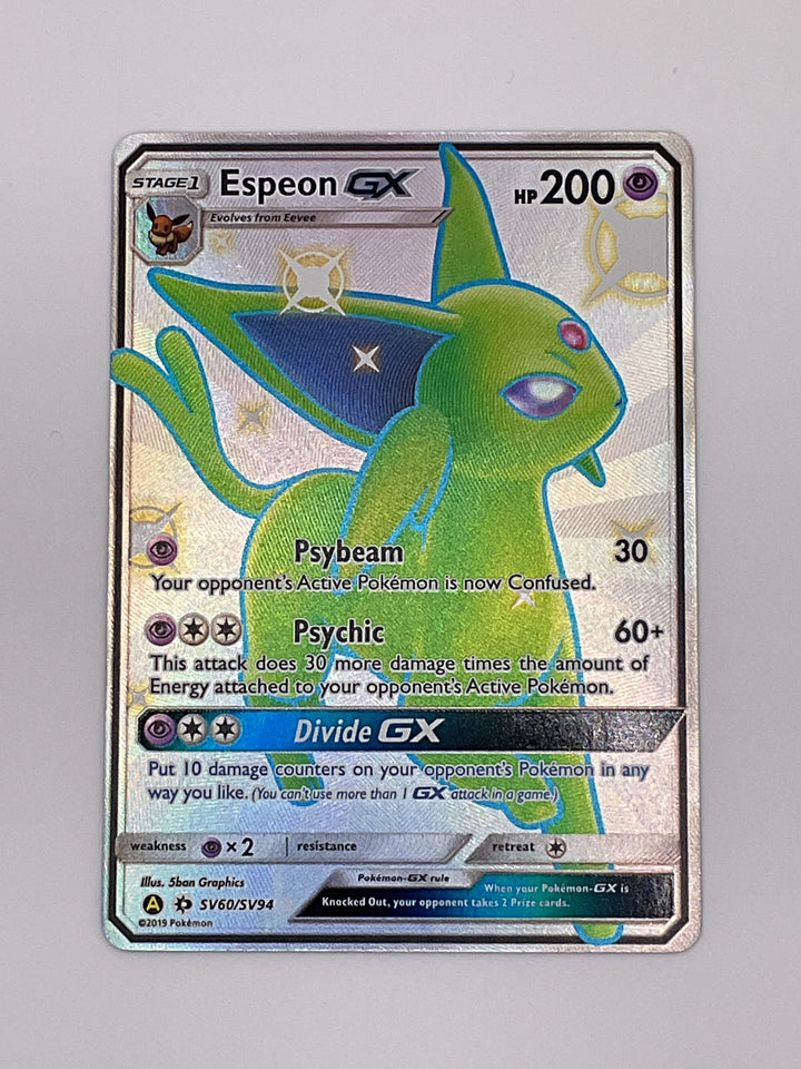 Espeon GX Shiny Full Art Hidden Fates NM
