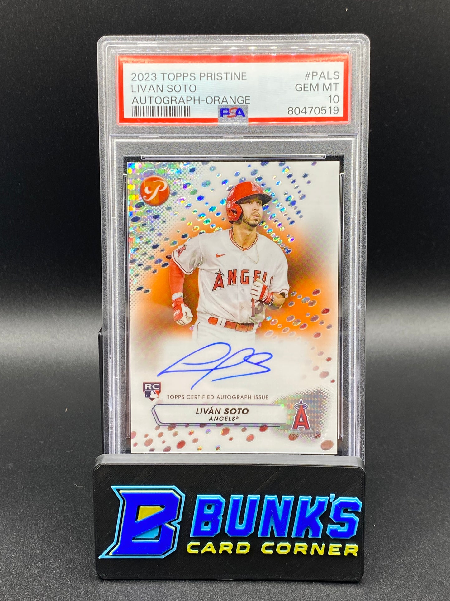 2023 Livan Soto Autograph Orange PSA 10 (Box 25)