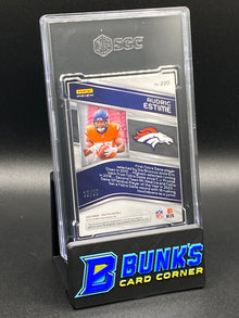 2024 Audric Estime RC Autographed Neon Green Prizm SGC 9 (Box 25)