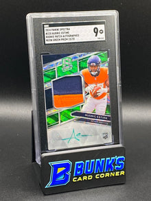 2024 Audric Estime RC Autographed Neon Green Prizm SGC 9 (Box 25)