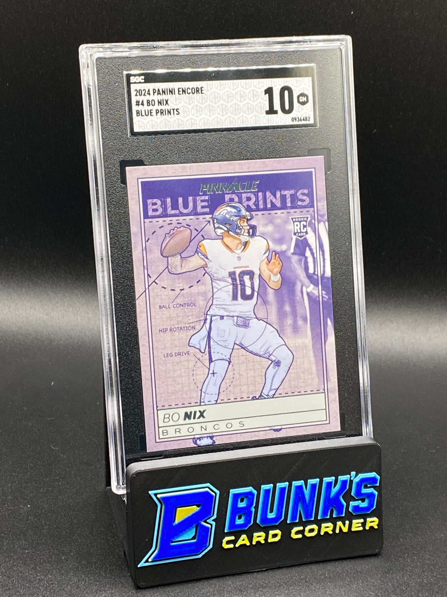 2024 Bo Nix Blue Prints SGC 10 RC (Box 25)