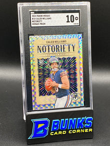 2024 Celeb Williams Notoriety Mosaic Prizm RC SGC 10 (Box 25)