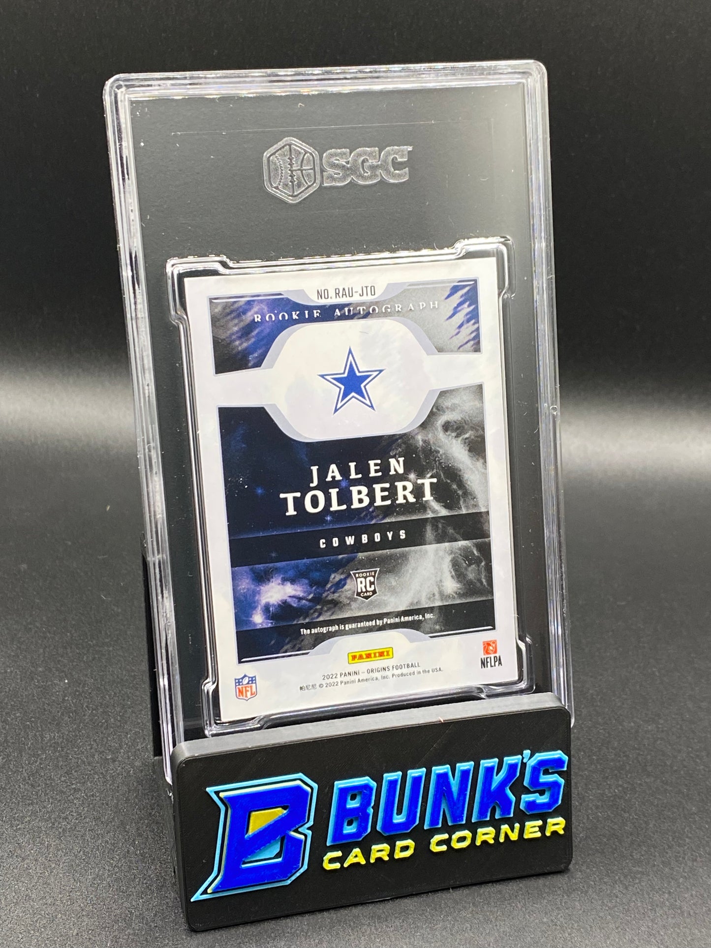 2022 Jalen Tolbert Rookie Autographed RC SGC 10/9.5 (Box 26)