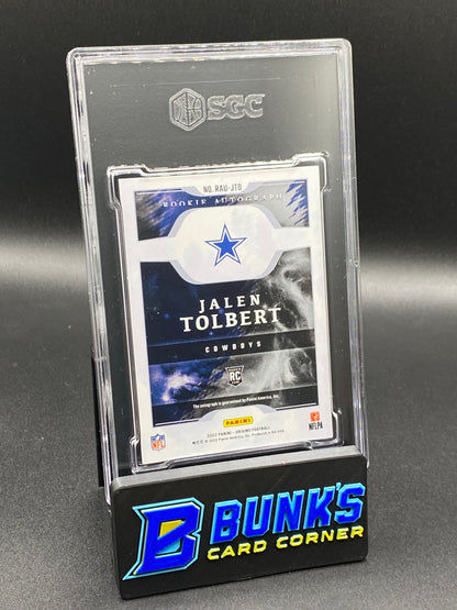 2022 Jalen Tolbert Rookie Autographed RC SGC 10/9.5 (Box 26)