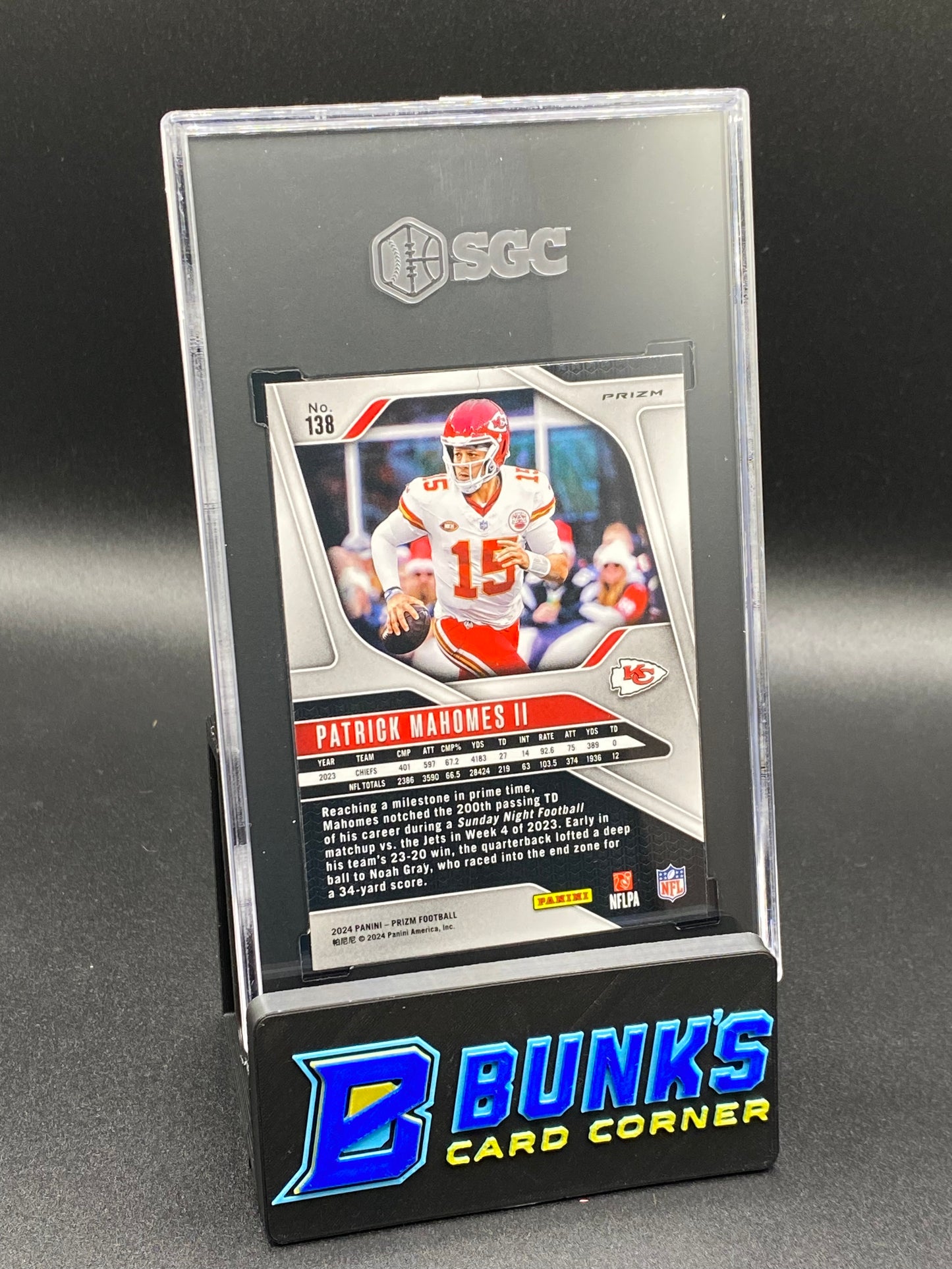 2024 Patrick Mahomes II Pink Wave Prizm SGC 10 (Box 26)