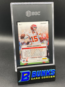 2023 Patrick Mahomes II For the Record Xtra Points Platinum SGC 9 (Box 26)