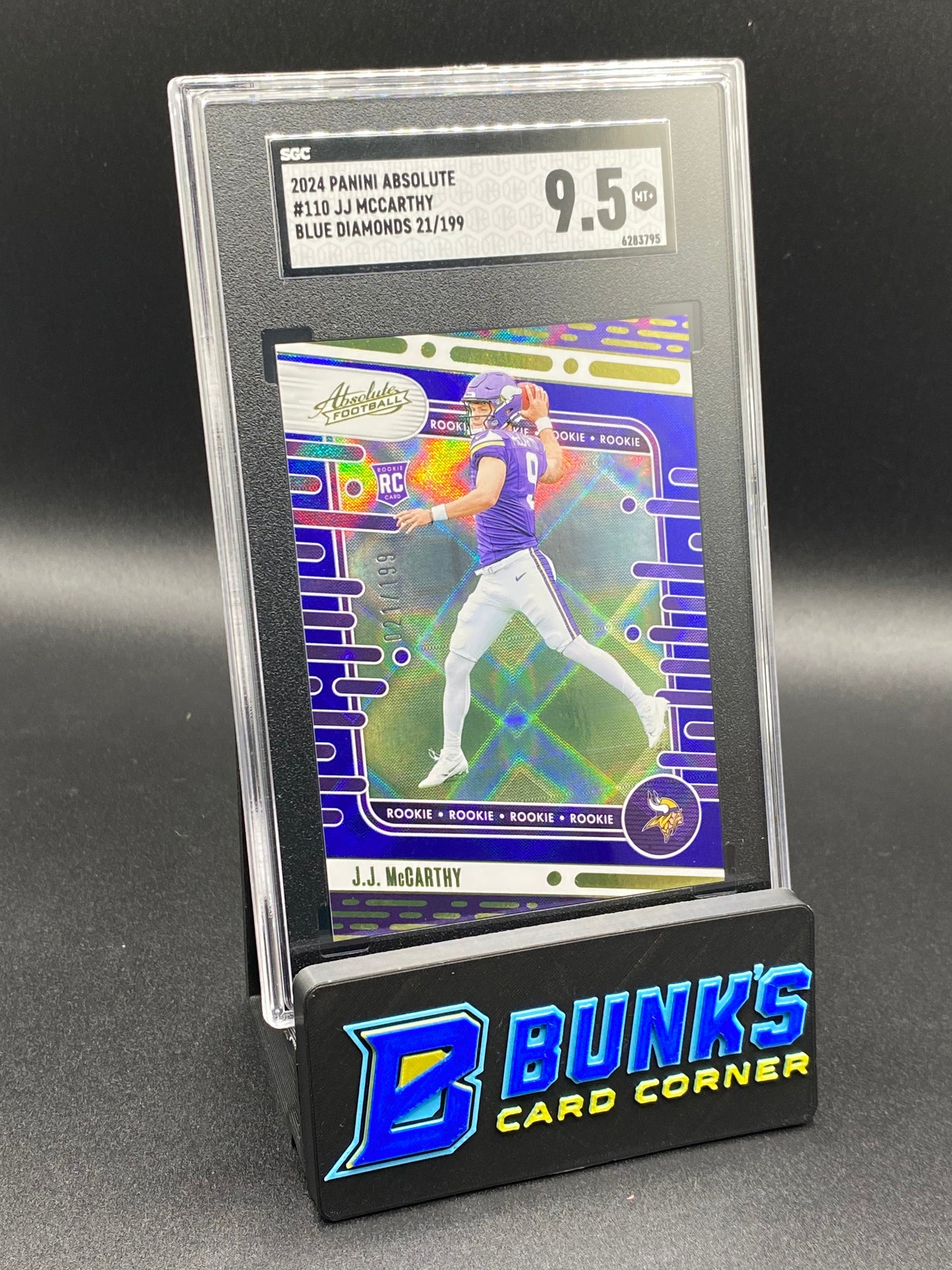 2024 JJ McCarthy Blue Diamonds RC SGC 9.5 (Box 26)