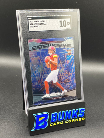 2024 Jayden Daniels Fireworks RC SGC 10 (Box 26)