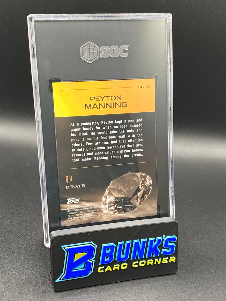 2024 Peyton Manning Sunday Swag Gold Refractor SGC 10