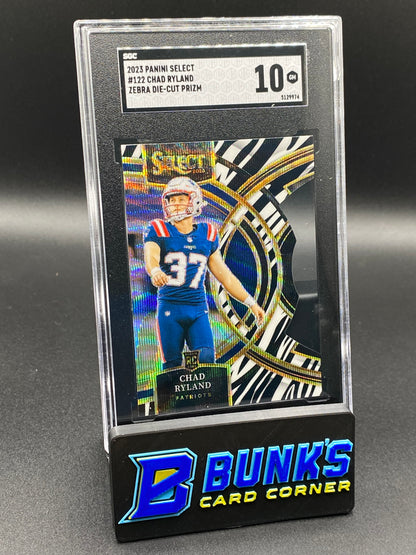 2023 Chad Ryland Zebra Die-Cut Case-Hit Prizm RC SGC 10 (Box 26)