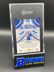 2024 Drake Maye Airborne Red Plaid Prizm RC SGC 10 (Box 26)