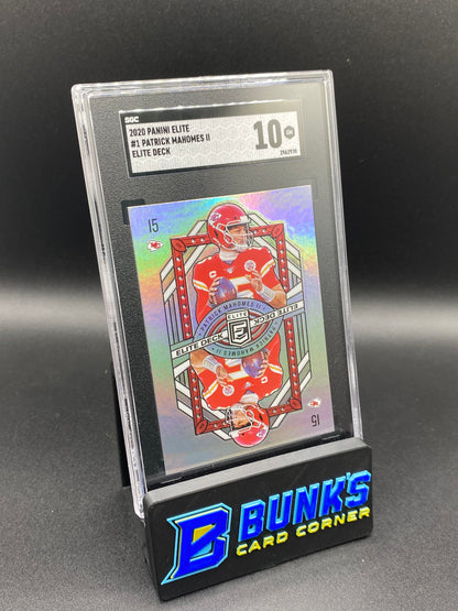 2020 Patrick Mahomes II Elite Deck SGC 10 (Box 27)