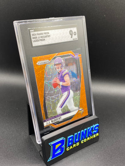 2024 JJ McCarthy OrangeLazer Prizm SGC 9 (Box 27)