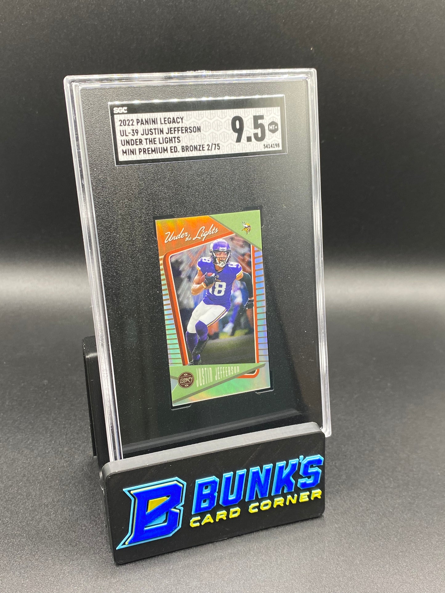 2022 Justin Jefferson Mini Premium Bronze SGC 9.5 (Box 27)