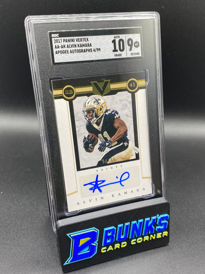 2017 Alvin Kamara Apogee Autograph RC SGC 10/9 (Box 27)