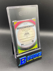 2022 Jacob Toppin Autographed Fuchsia Foil SGC 10/9.5 (Box 27)