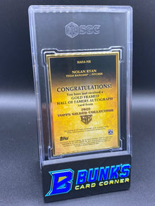 2024 Nolan Ryan Gold Framed HOF Auto. SGC 10/9.5