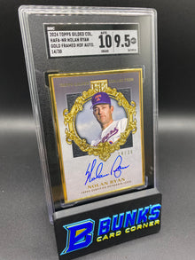 2024 Nolan Ryan Gold Framed HOF Auto. SGC 10/9.5