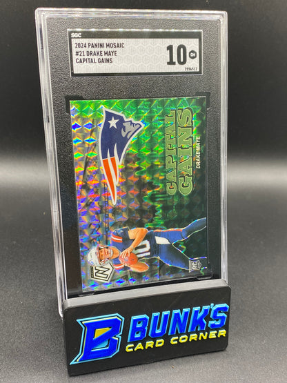 2024 Drake Maye Capital Gains SGC 10 RC (Box 28)