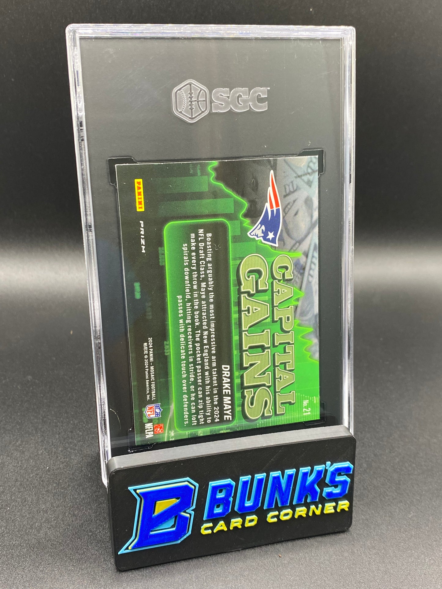 2024 Drake Maye Capital Gains SGC 10 RC (Box 28)