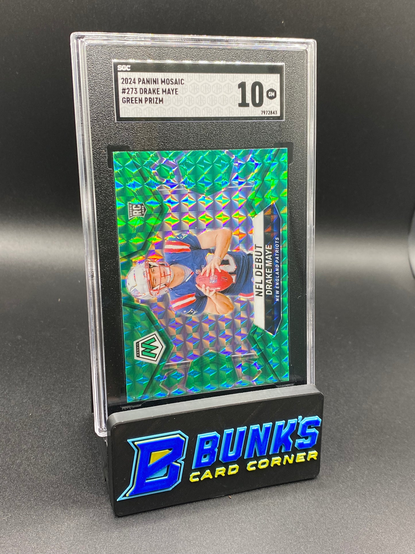 2024 Drake Maye Green Prizm RC SGC 10 (Box 28)