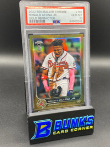 2022 Ronald Acuna JR. Gold Refractor PSA 10