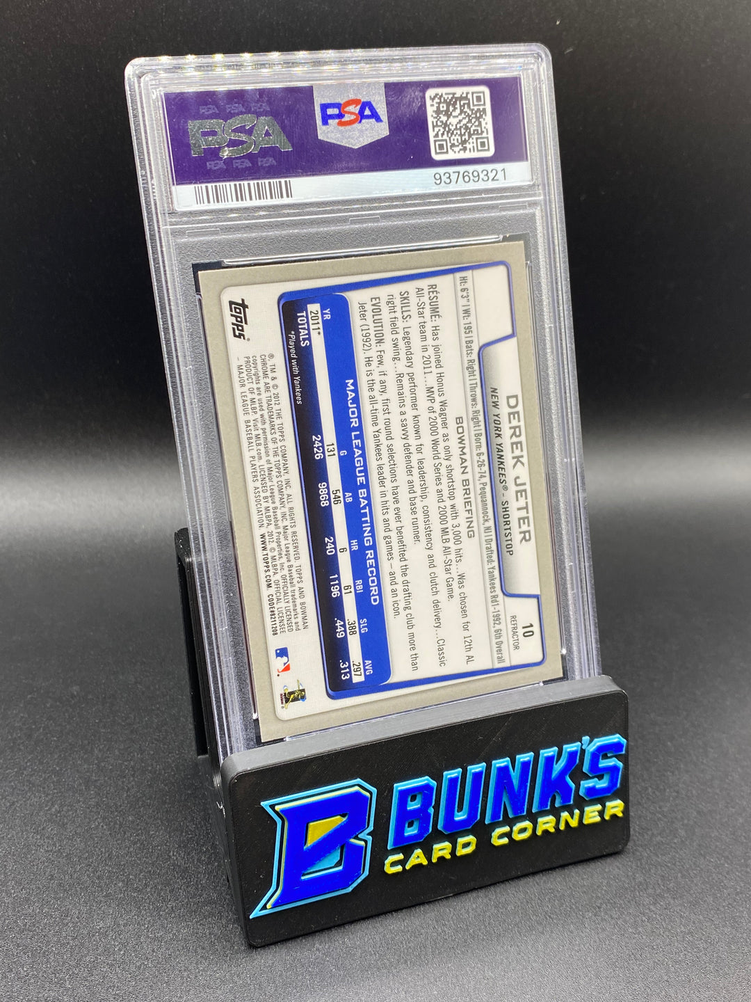 2012 Derek Jeter XFractor PSA 10
