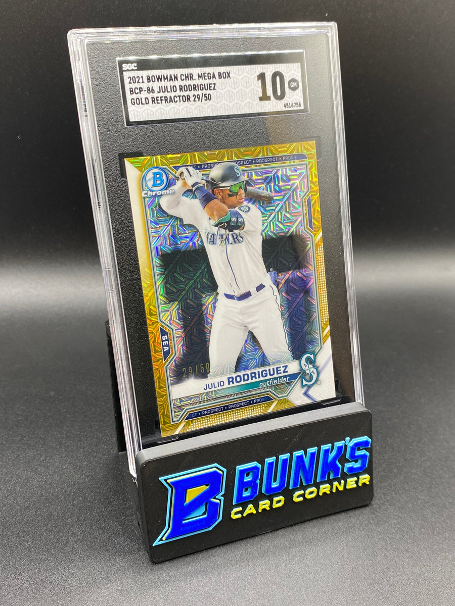 2021 Julio Rodriguez Gold Refractor SGC 10