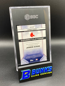 2020 Jarren Duran Prospect Autographed SGC Auto 10 (Box 33)