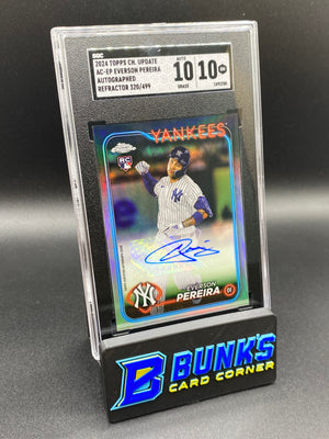 2024 Everson Pereira Autographed Refractor RC SGC 10/10