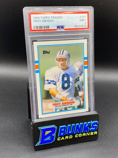 1989 Troy Aikman PSA 9 RC (Box 34)