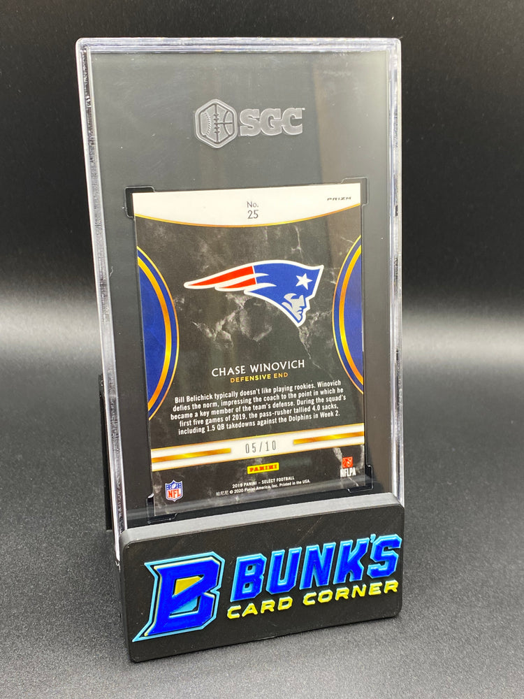 2019 Chase Winovich Rookie Selections Gold Prizm SGC 10