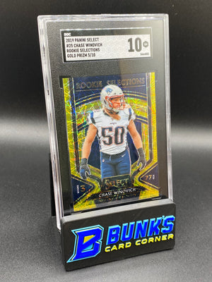 2019 Chase Winovich Rookie Selections Gold Prizm SGC 10