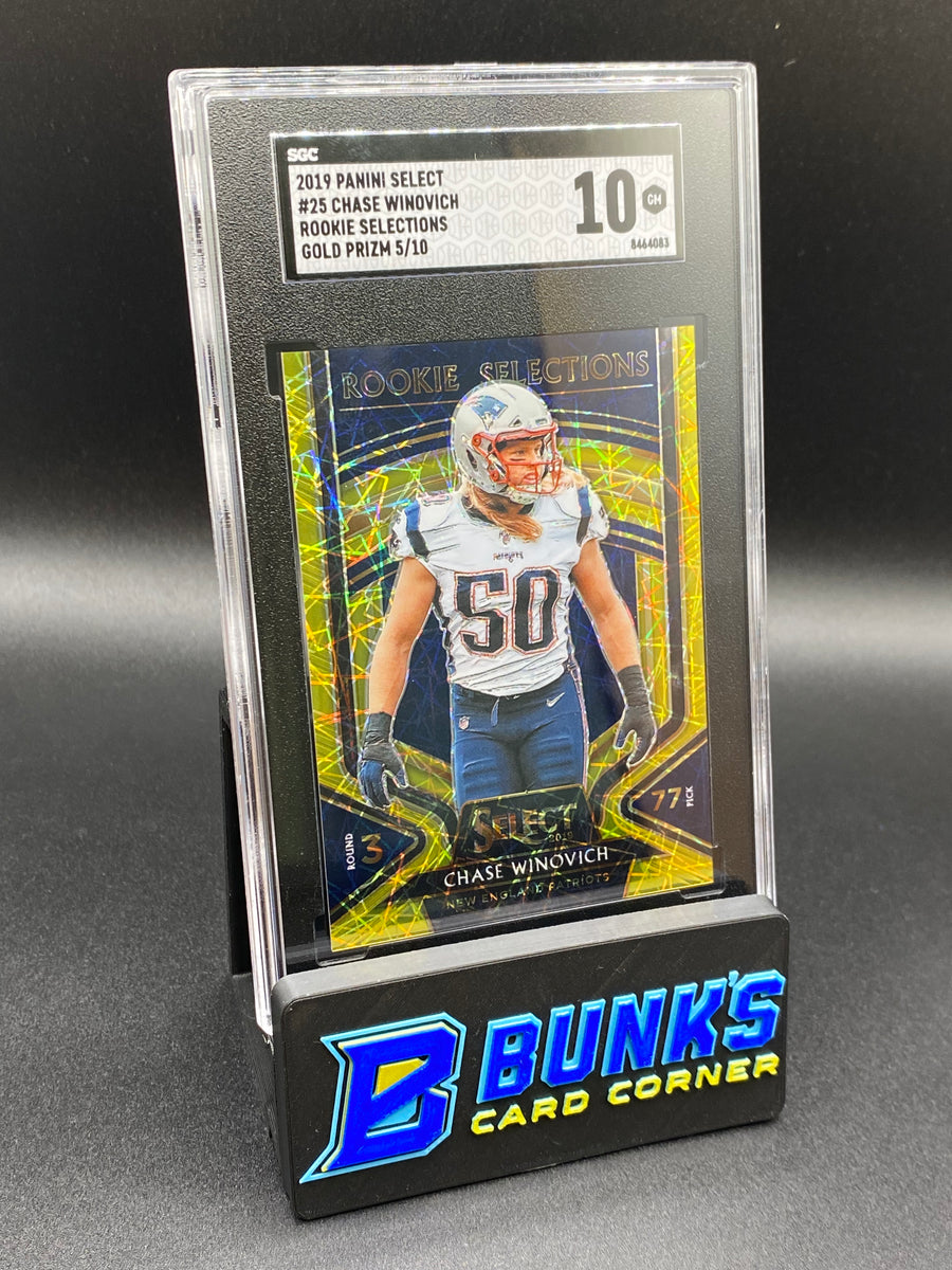 2019 Chase Winovich Rookie Selections Gold Prizm SGC 10